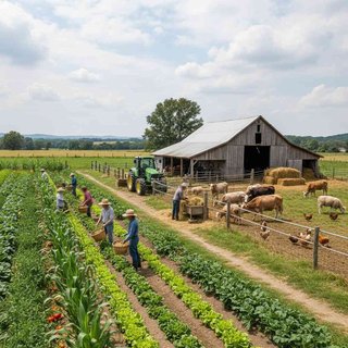 작물재배 및 축산 복합농업