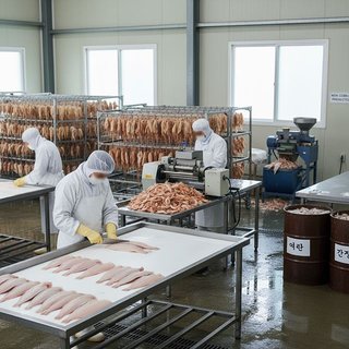기타 수산동물 가공 및 저장 처리업