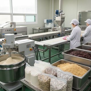 곡물 혼합분말 및 반죽 제조업