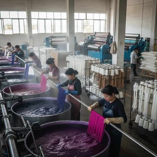 솜 및 실 염색 가공업