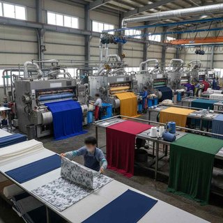 날염 가공업, 솜 및 실 염색 가공업, 직물, 편조 원단 및 의복류 염색 가공업