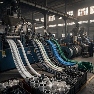 플라스틱 선, 봉, 관 및 호스 제조업
