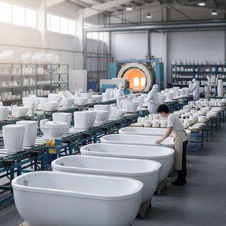 위생용 및 산업용 도자기 제조업