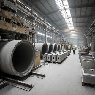 콘크리트 관 및 기타 구조용 콘크리트 제품 제조업