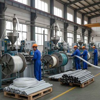 플라스틱 선, 봉, 관 및 호스 제조업