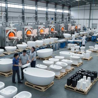 위생용 및 산업용 도자기 제조업