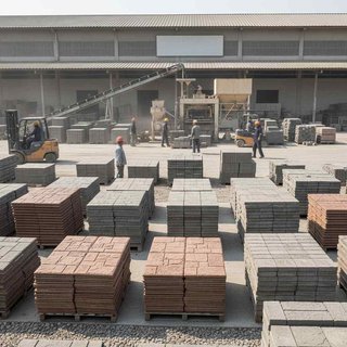 인조대리석 제품 제조업, 콘크리트 타일, 기와, 벽돌 및 블록 제조업