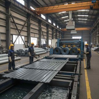 도금, 착색 및 기타 표면 처리 강재 제조업