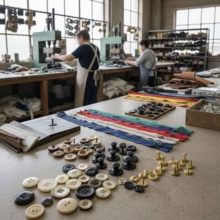 단추 및 유사 파스너 제조업