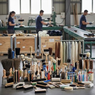 비 및 솔 제조업