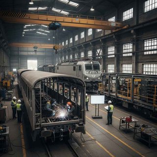 기관차 및 기타 철도 차량 제조업