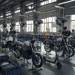 개인용 전기식 이동수단 제조업, 모터사이클 제조업