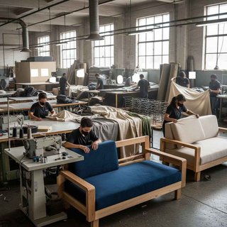 소파 및 기타 내장 가구 제조업