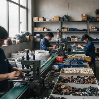 단추 및 유사 파스너 제조업