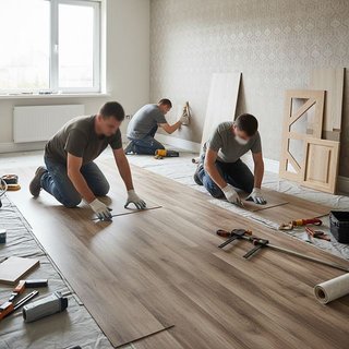 도배, 실내장식 및 내장 목공사업