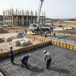 콘크리트 및 철근 공사업