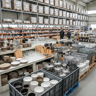 생활용 유리ㆍ요업ㆍ목재ㆍ금속 제품 및 날붙이 도매업