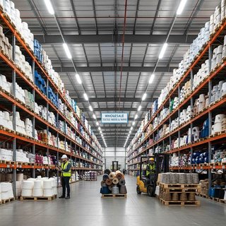 방직용 섬유 및 실 도매업