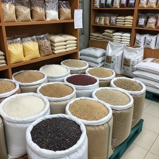 곡물, 곡분 및 가축 사료 소매업