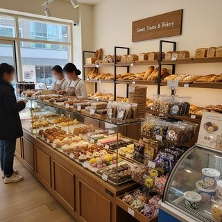 빵류, 과자류 및 당류 소매업