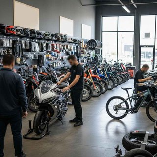 모터사이클 및 부품 소매업