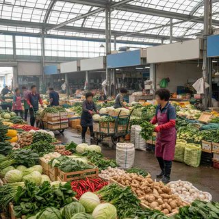 채소류, 서류 및 향신작물류 도매업