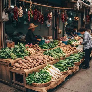 채소, 과실 및 뿌리작물 소매업
