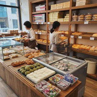빵류, 과자류 및 당류 소매업
