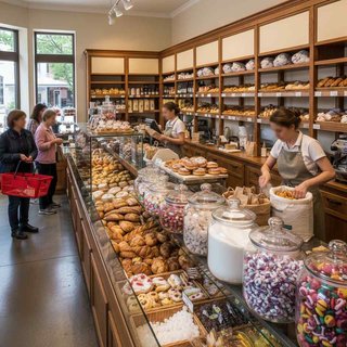 빵류, 과자류 및 당류 소매업