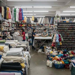 섬유 원단, 실 및 기타 섬유제품 소매업