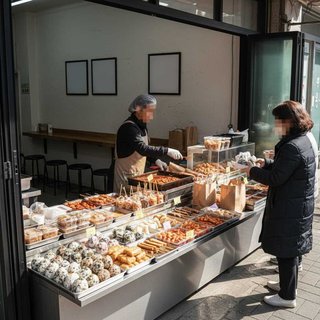 간이 음식 포장 판매 전문점