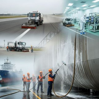 산업설비, 운송장비 및 공공장소 청소업