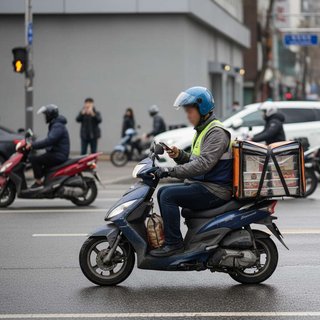 퀵서비스배달원