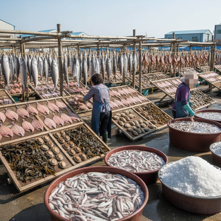 수산동물 건조 및 염장품 제조업
