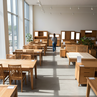 신품 목재 가구 소매업