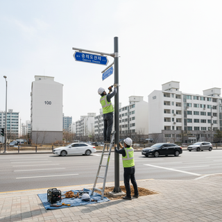 도로명판 제조, 설치 및 관리업
