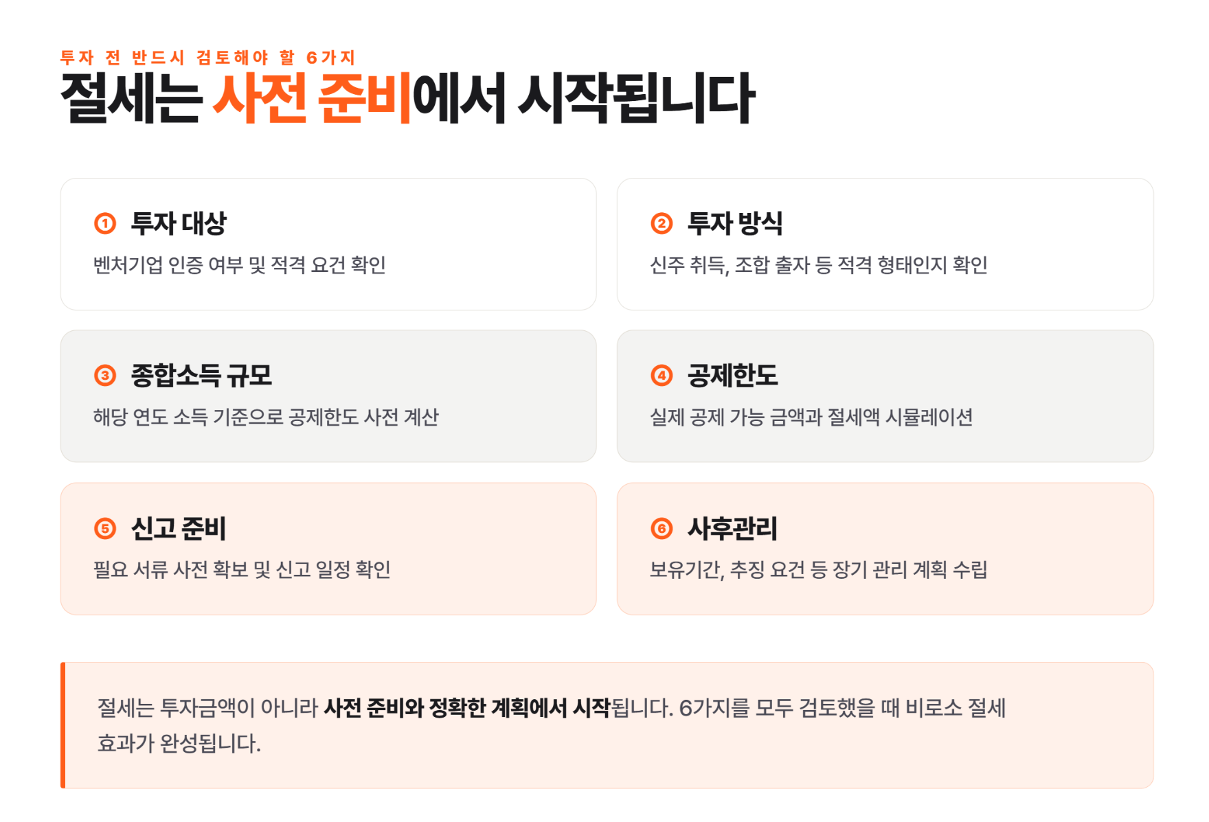 벤처기업 투자 소득공제, 절세를 기대한다면 투자 전에 꼭 확인해야 할 5가지